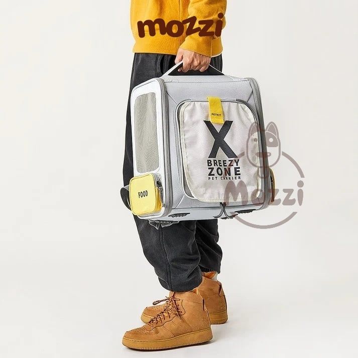 Balo Túi đựng chó mèo Petkit Xzone có khoang mở rộng 35x27x43cm