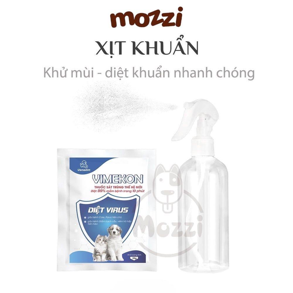 Bột sát trùng khu vực chuông trại Vimekon Vemedim Gói 20gr cho chó mèo