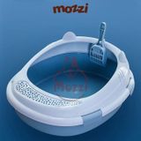  Khay cát vệ sinh cho mèo có bàn đạp chân nhám hình tai mèo 