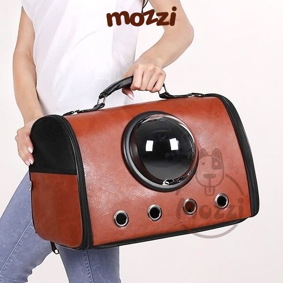 Balo Túi đựng chó mèo Phi hành gia da 44x26x31cm - Túi