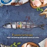  Pate cho mèo Snappy Tom lon 85gr Real Fish Real Meat 