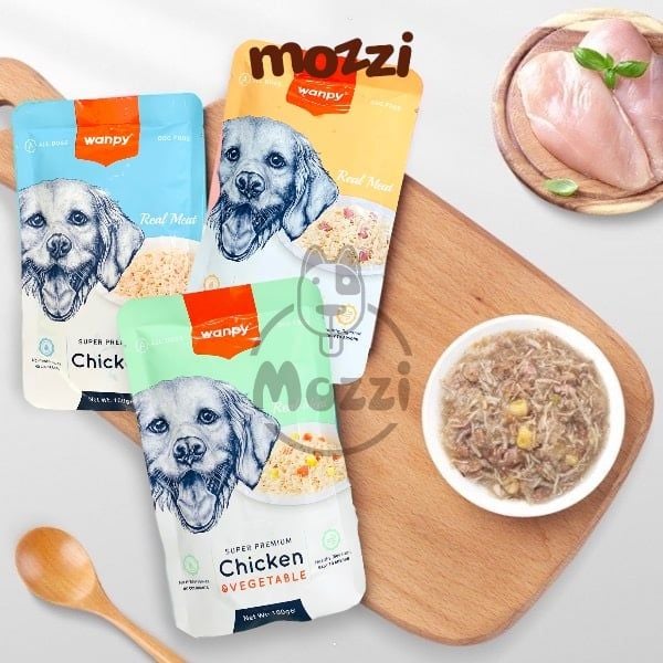 Pate cho chó Wanpy gói 100gr