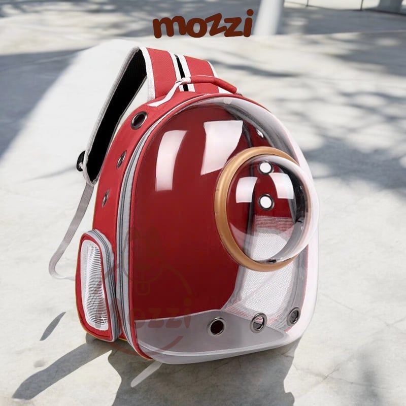 Balo Túi đựng chó mèo Phi hành gia trong suốt có nắp kính 32x41cm - Ba lô