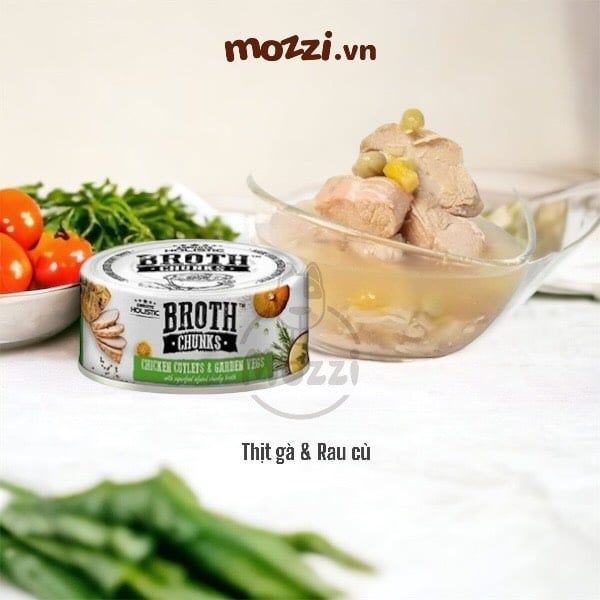 Pate cho chó mèo Broth Chunks Absolute Holistic Lon 80gr