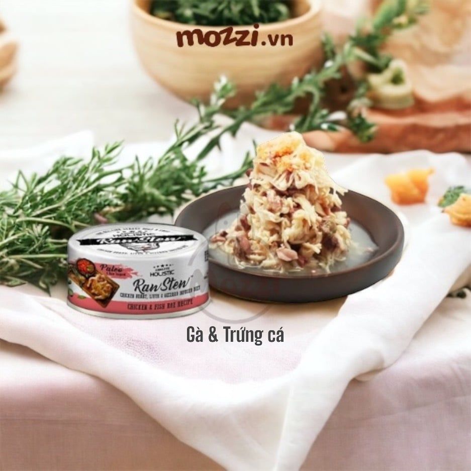 Pate cho chó mèo RawStew Absolute Holistic Lon 80gr