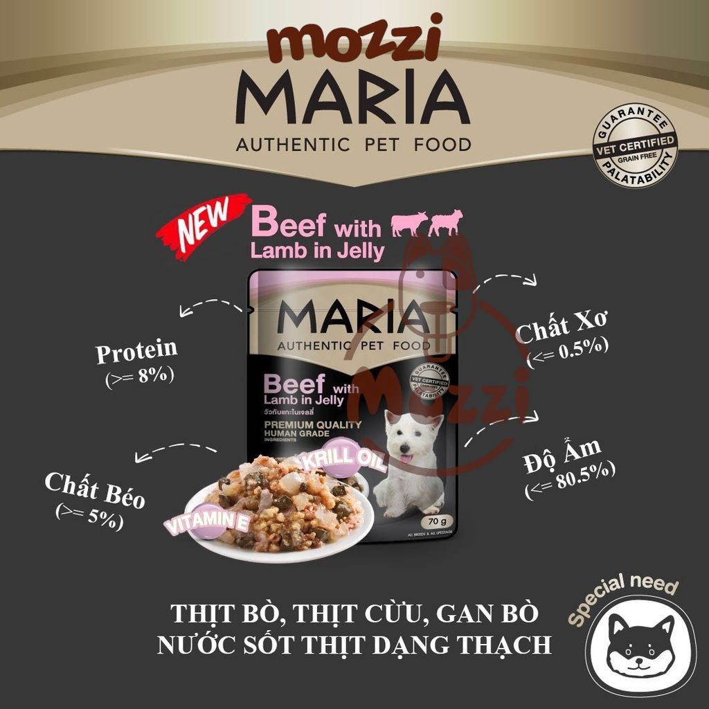 Pate cho chó Maria gói 70gr