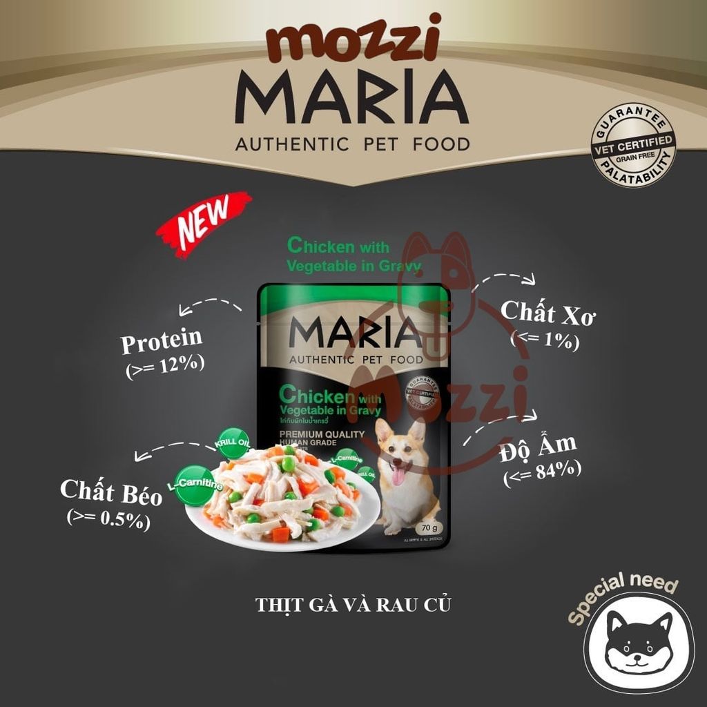 Pate cho chó Maria gói 70gr