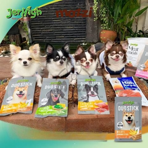  Snack cho chó Que mềm Duo Stick Jerhigh gói 50gr 