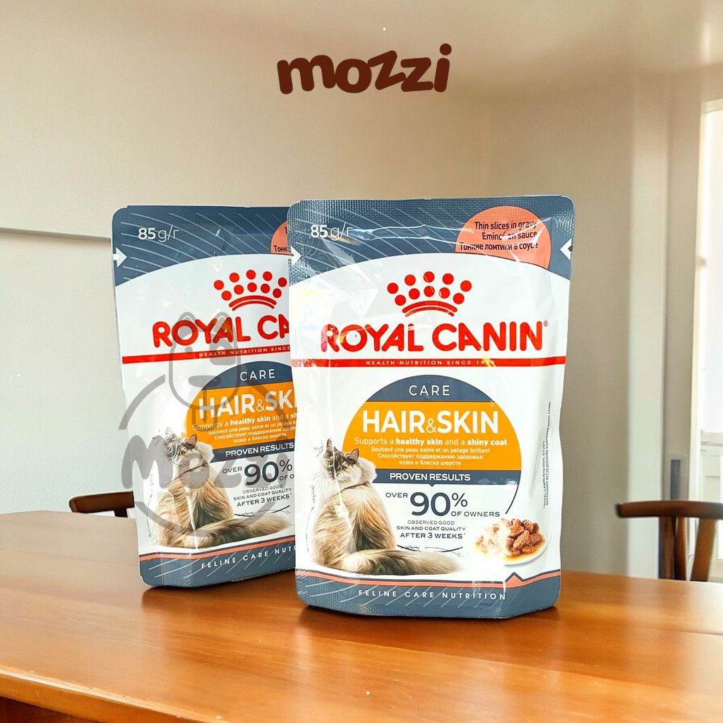 Pate cho mèo Đẹp da lông Hairball Hair&Skin Skin Coat Royal Canin