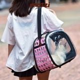  Balo Túi đựng chó mèo hình dấu chân trong suốt - Túi 