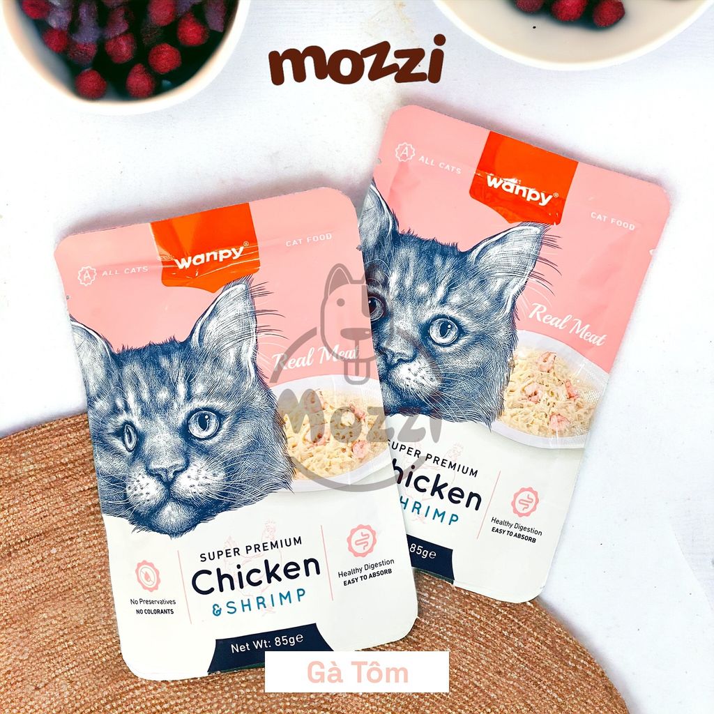 Pate cho mèo Wanpy gói 85gr