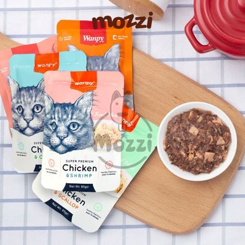  Pate cho mèo Wanpy gói 85gr 