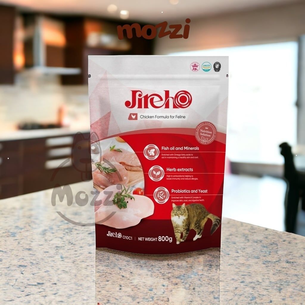 Thức ăn hạt cho mèo JirehO Hàn Quốc vị Thịt gà Cá ngừ [400g - 800g - 1.2kg - 7.2kg]