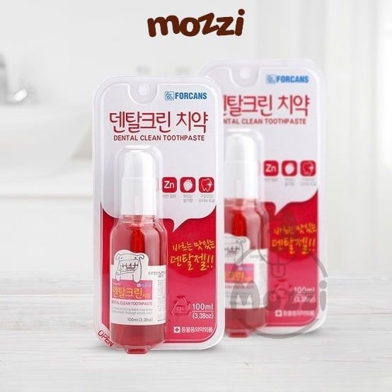 Kem đánh răng khô Forcans có thể nuốt hương dâu cho chó mèo Chai 100ml