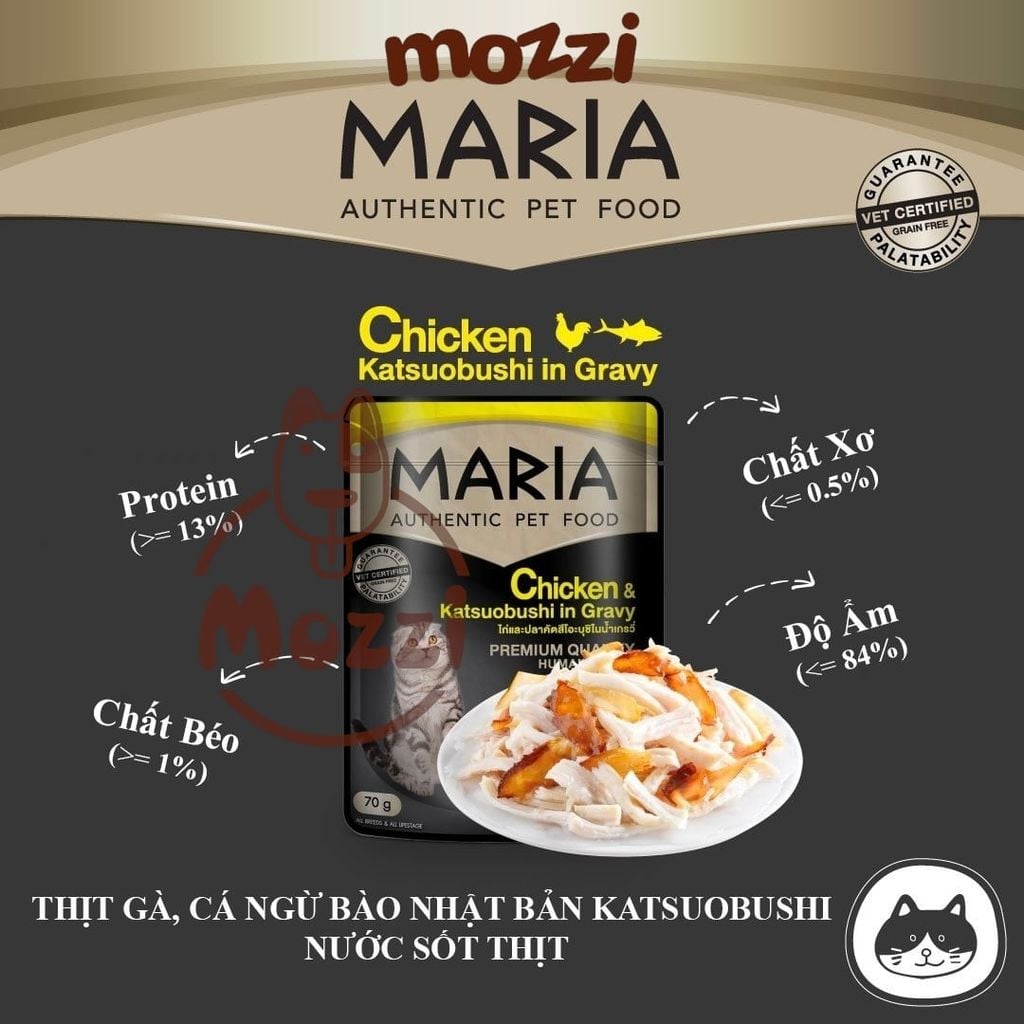 Pate cho mèo Maria Gói 70gr