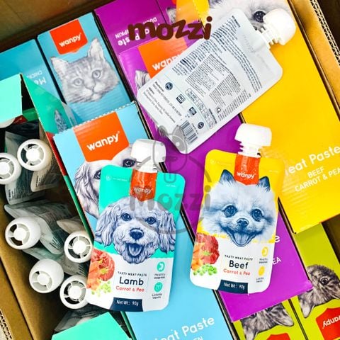  Súp thưởng cho chó Wanpy có nắp vặn Bịch 90gr 