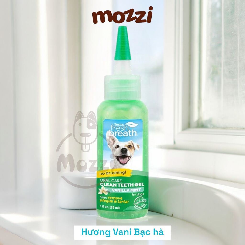 Gel nhỏ sạch răng miệng Tropiclean Fresh Breath Chai 59ml cho chó mèo