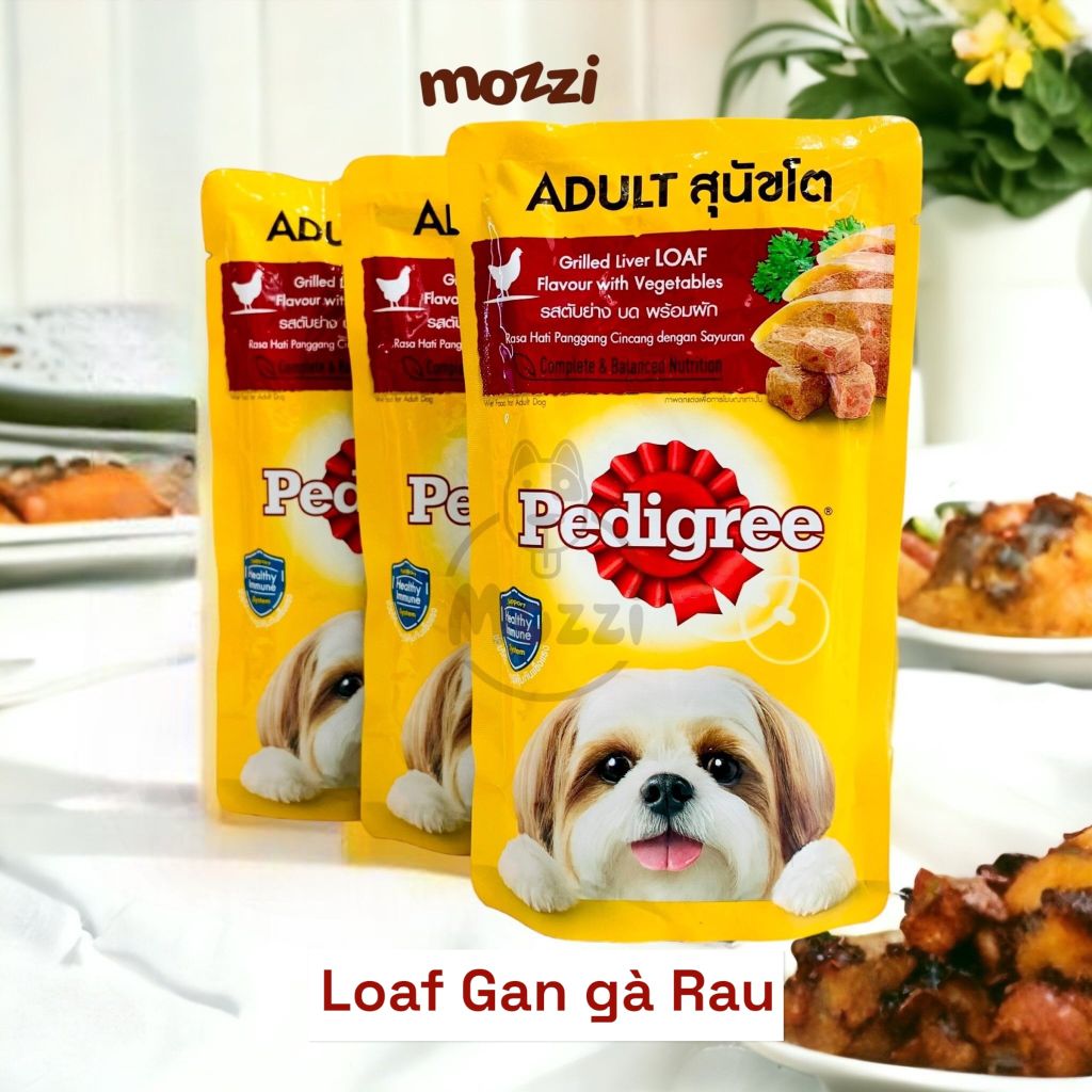 Pate cho chó Pedigree dạng sốt và nhuyễn Gói 130gr