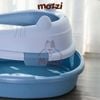 Khay cát vệ sinh cho mèo có bàn đạp chân nhám hình tai mèo