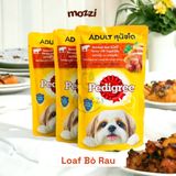  Pate cho chó Pedigree dạng sốt và nhuyễn Gói 130gr 
