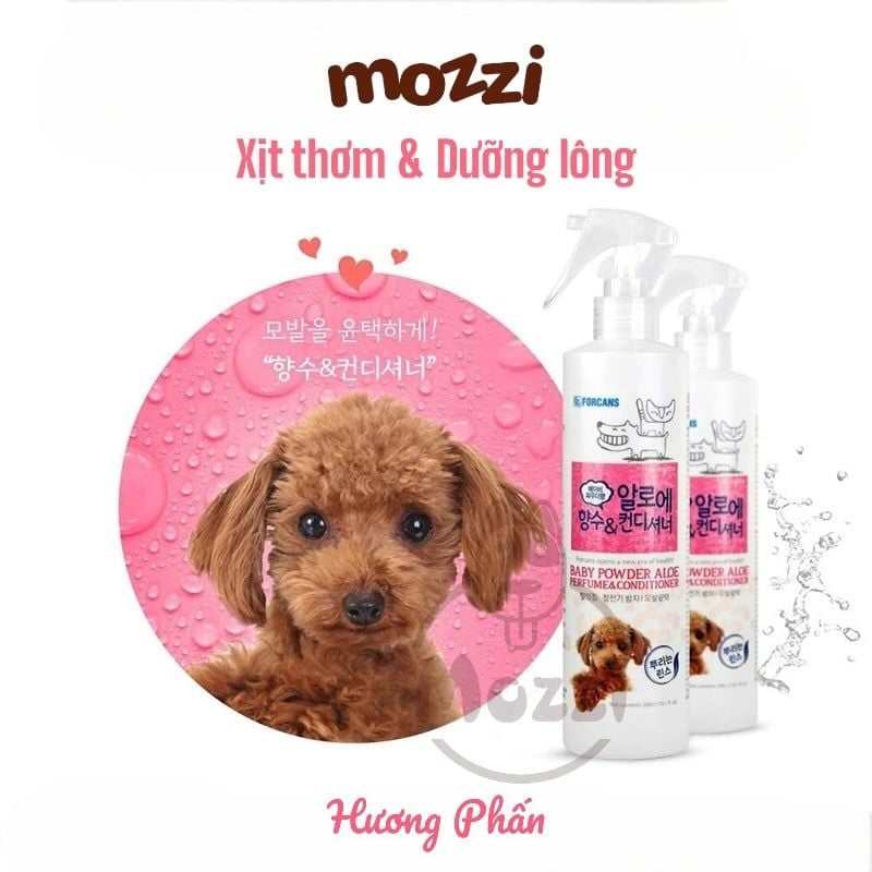 Nước hoa Forcans dưỡng lông khử mùi Hàn Quốc cho chó mèo