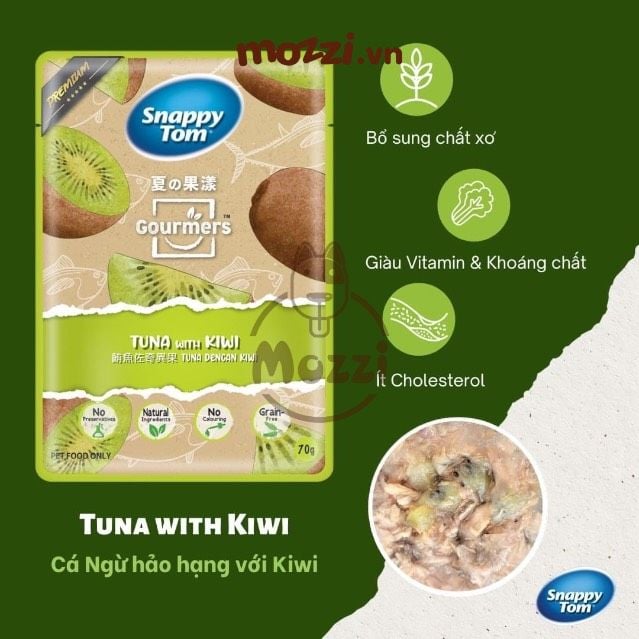 Pate cho mèo Snappy Tom trái cây Gói 70gr