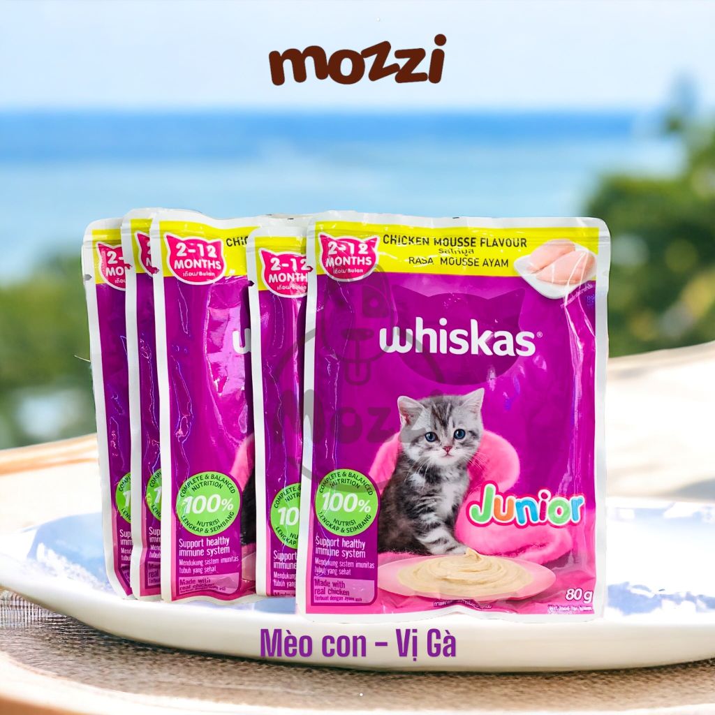 Pate cho mèo Whiskas Gói 80gr