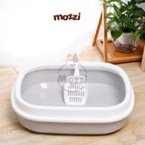  Khay cát vệ sinh cho mèo hình bầu dục 46x38cm 