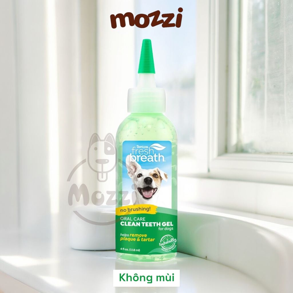 Gel nhỏ sạch răng miệng Tropiclean Fresh Breath Chai 59ml cho chó mèo