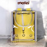  Balo Túi đựng chó mèo Trong suốt mặt kính dẻo 31x21x40cm - Ba lô 