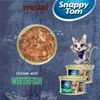 Pate cho mèo Snappy Tom lon 85gr Real Fish Real Meat