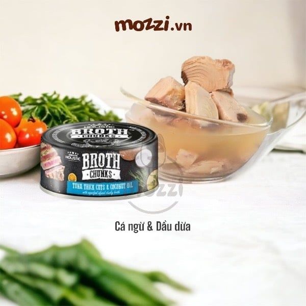 Pate cho chó mèo Broth Chunks Absolute Holistic Lon 80gr