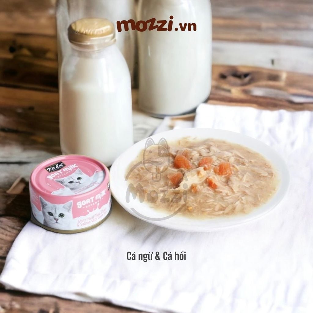 Pate cho mèo Pate sữa dê KitCat Lon 70gr