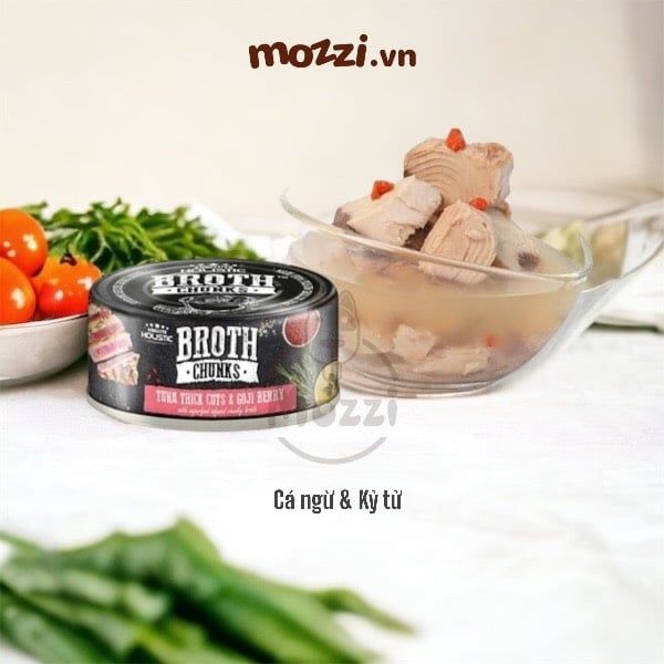 Pate cho chó mèo Broth Chunks Absolute Holistic Lon 80gr