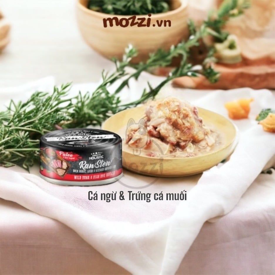 Pate cho chó mèo RawStew Absolute Holistic Lon 80gr