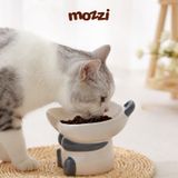  Chén bát ăn sứ cho chó mèo đế cao chống gù hình động vật 