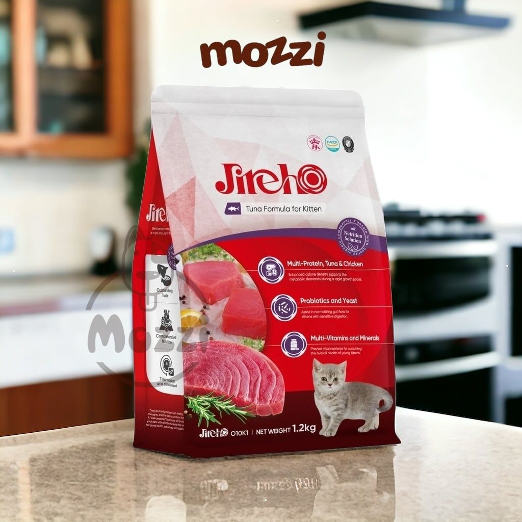 Thức ăn hạt cho mèo JirehO Hàn Quốc vị Thịt gà Cá ngừ [400g - 800g - 1.2kg - 7.2kg]