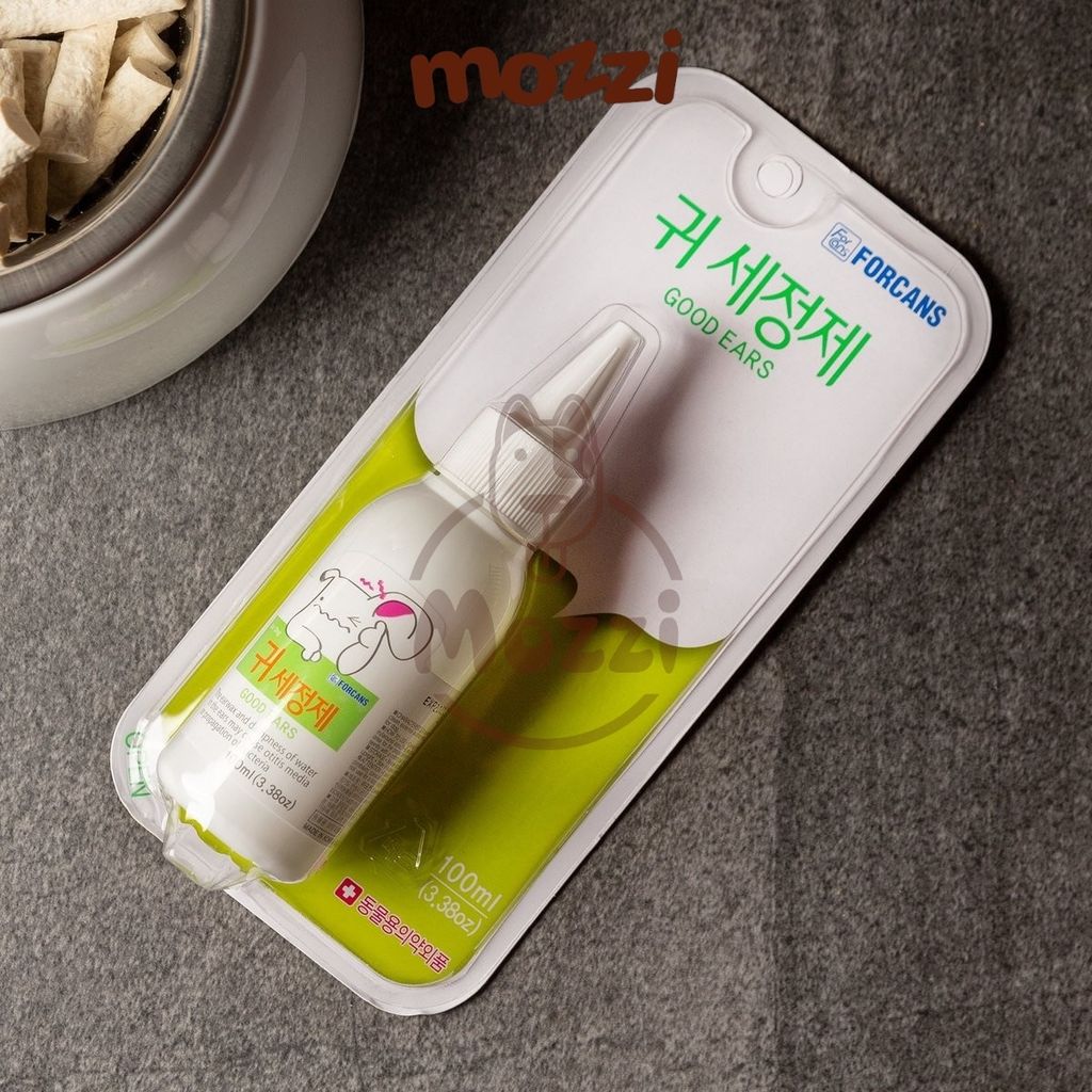 Dung dịch vệ sinh rửa tai Forcans Hàn Quốc Chai 80ml cho chó mèo