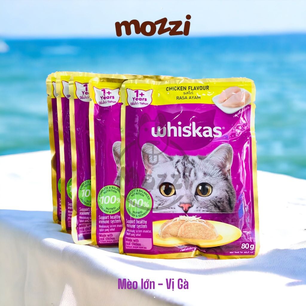 Pate cho mèo Whiskas Gói 80gr