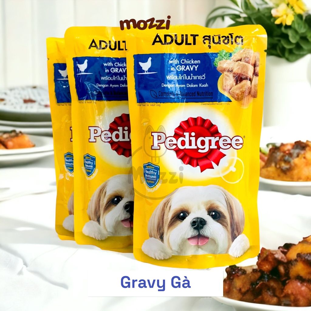 Pate cho chó Pedigree dạng sốt và nhuyễn Gói 130gr