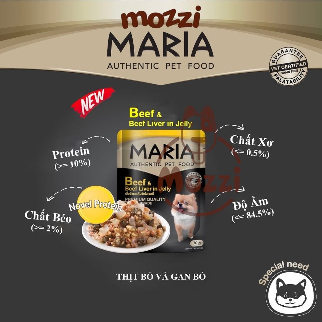 Pate cho chó Maria gói 70gr