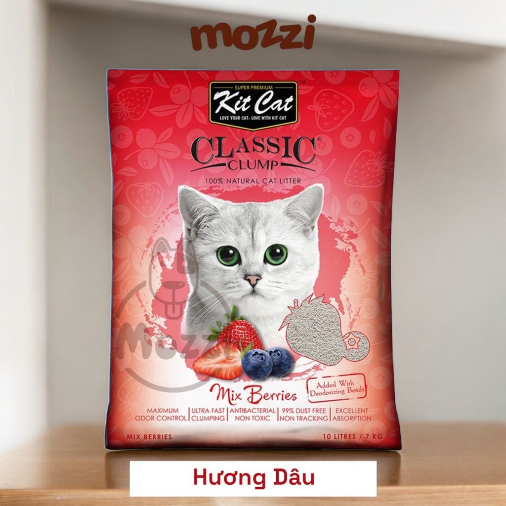 [10L] Cát vệ sinh cho mèo KitCat Xi măng vón