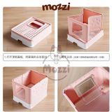  Khay cát vệ sinh cho mèo Nhà khép kín lớn hình tai mèo dễ thương 