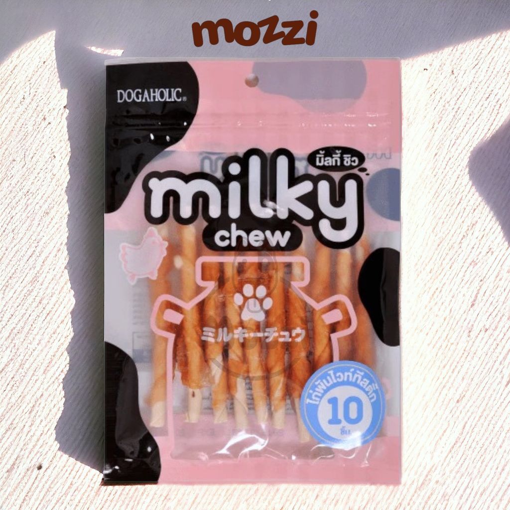 Snack cho chó Gà bọc xương sữa dê mềm Milky Chew Thái Lan
