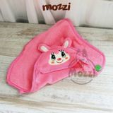  Khăn tắm bông mềm họa tiết gấu cao cấp cho chó mèo 