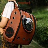  Balo Túi đựng chó mèo Phi hành gia da 32x20x37cm - Ba lô 