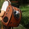Balo Túi đựng chó mèo Phi hành gia da 32x20x37cm - Ba lô