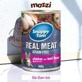  Pate cho mèo Snappy Tom lon 400gr Real Fish Real Meat 