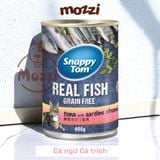  Pate cho mèo Snappy Tom lon 400gr Real Fish Real Meat 