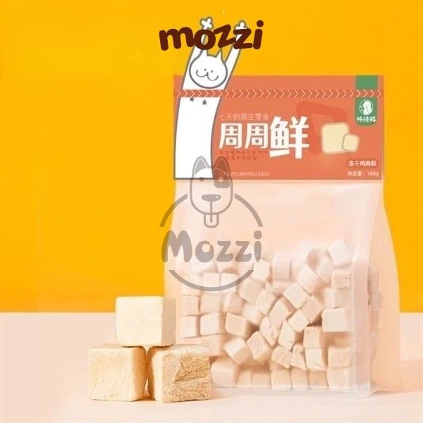 Snack cho chó mèo Thanh sữa dê Gà Bò đông khô Hipidog